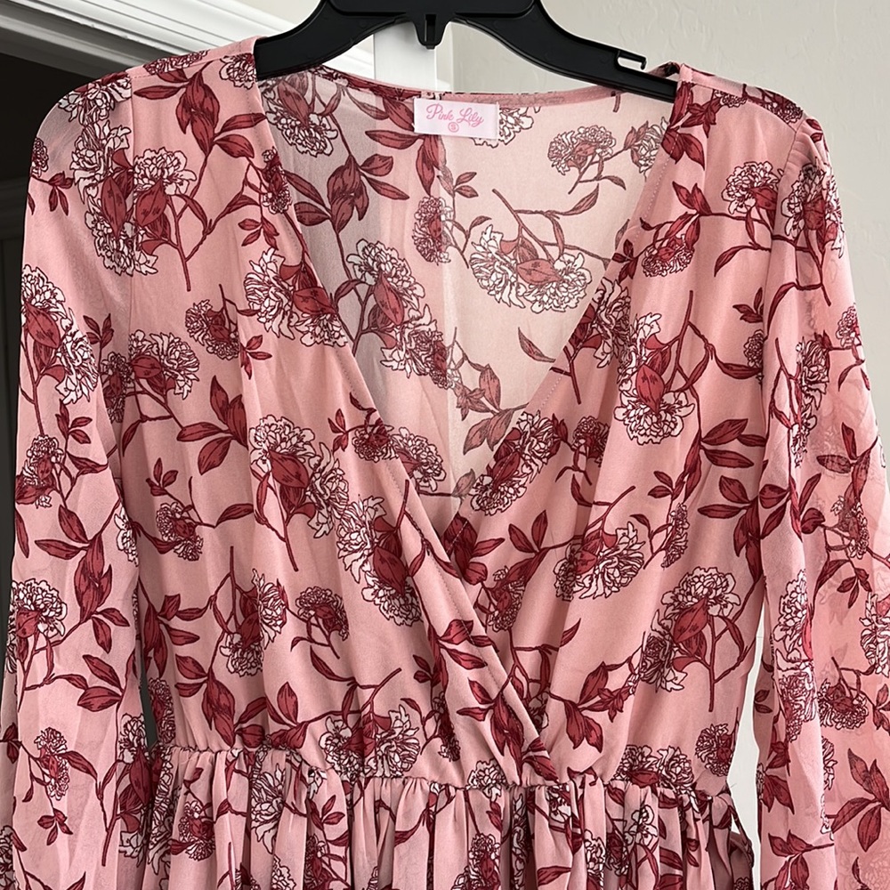 Never worn - Pink Lily blush maxi dress - Picture 3 of 5